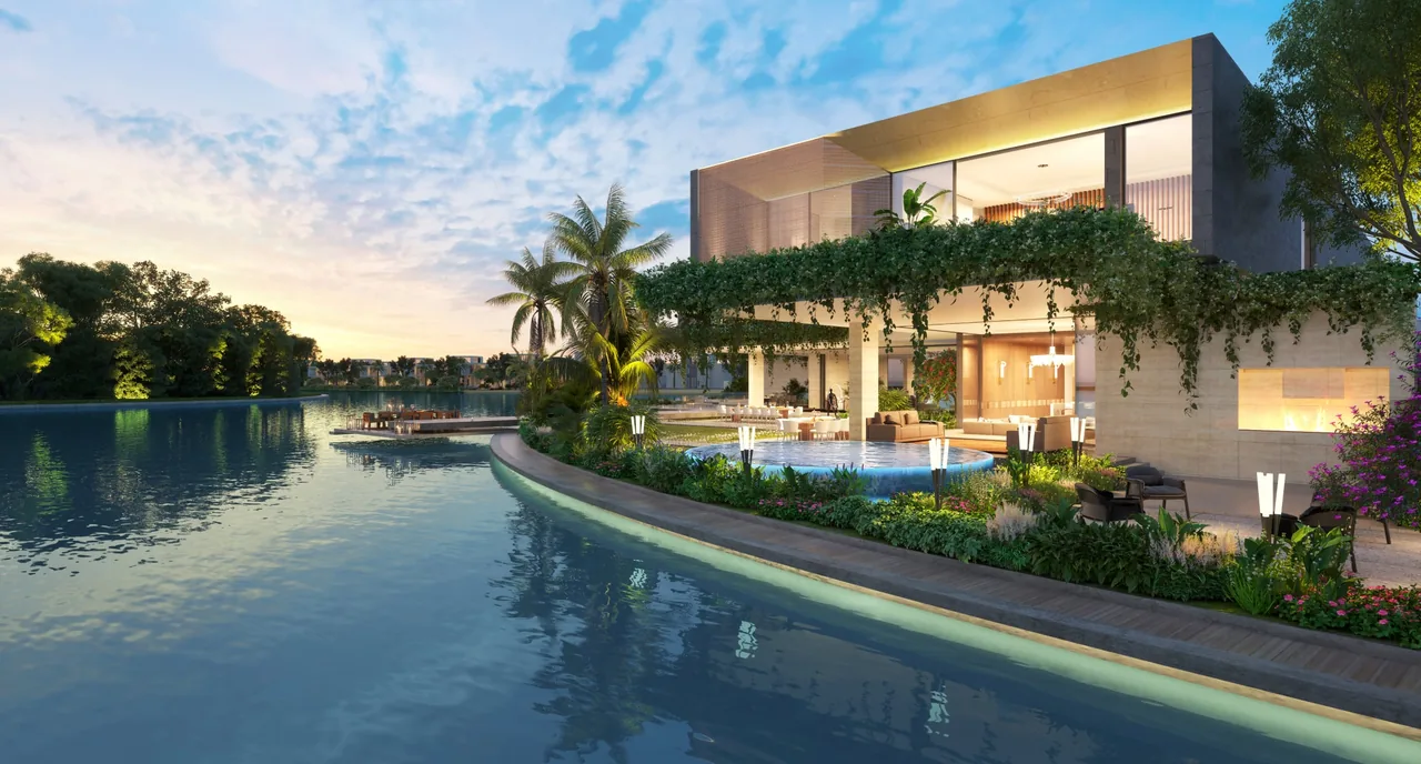 Lanai Islands architecture within an inland lagoon setting